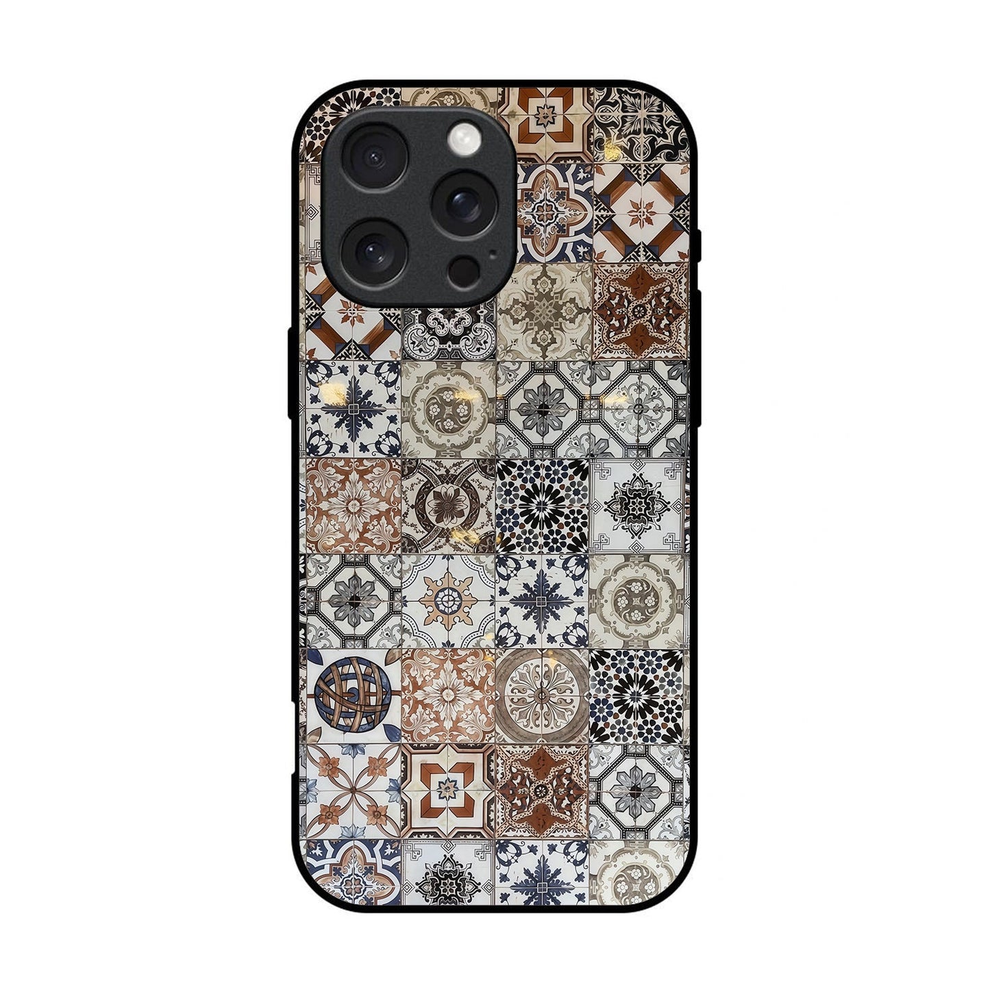 Aesthetic Printed Glass Case for iPhone & Android - AT44