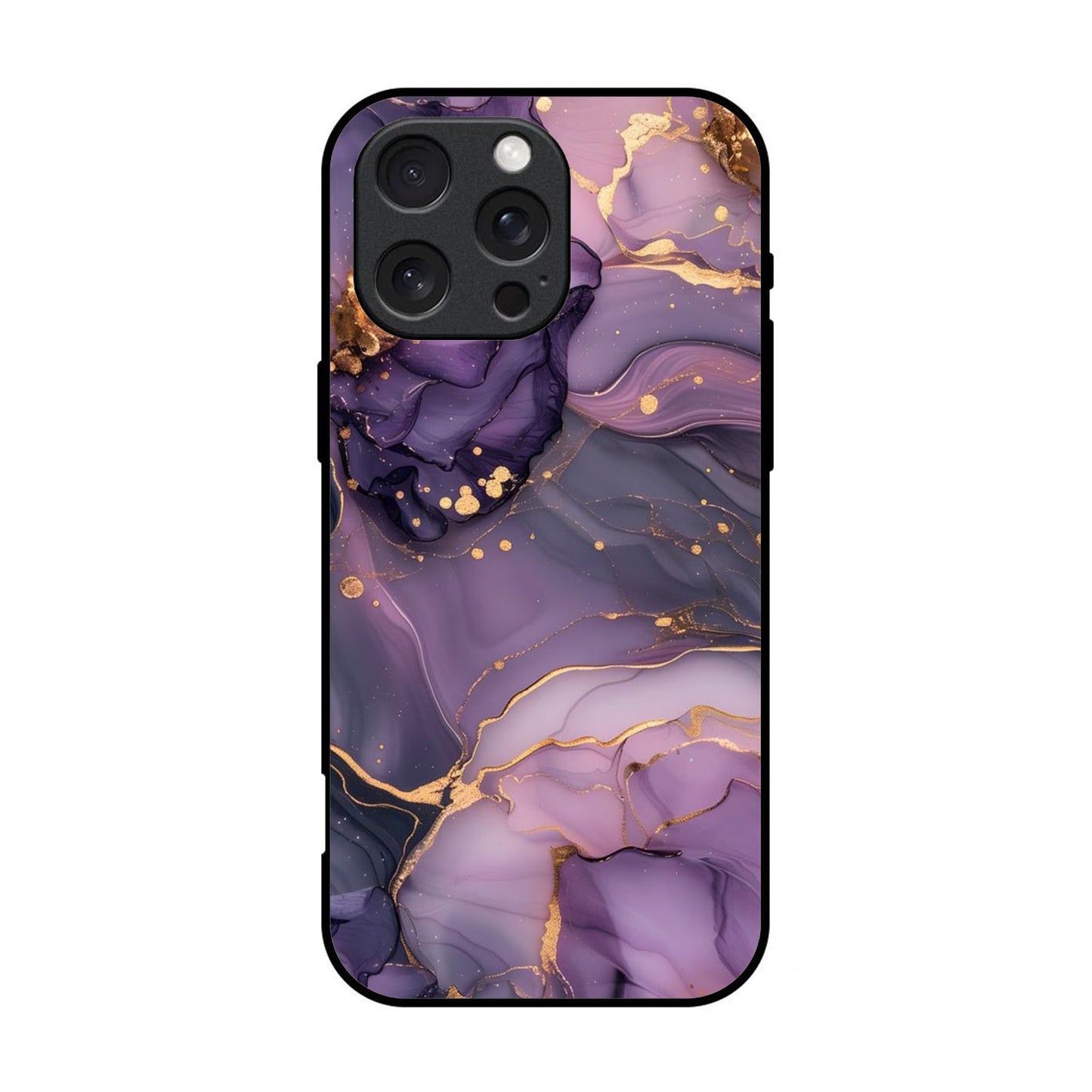 Marble Printed Glass Case for iPhone - MB09