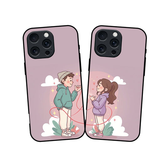 Printed Glass Case for Couples - CP03