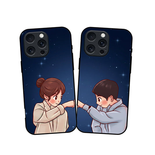 Printed Glass Case for Couples - CP11