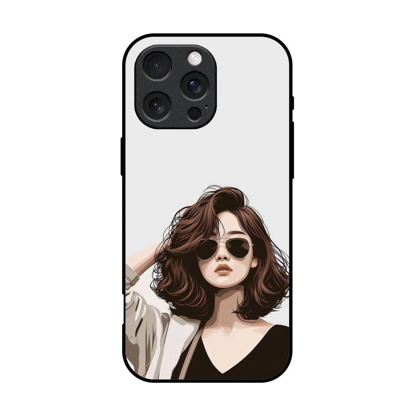 Cute Printed Glass Case for iPhone - CT04