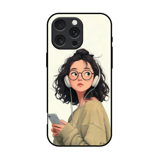 Cute Printed Glass Case for iPhone - CT11