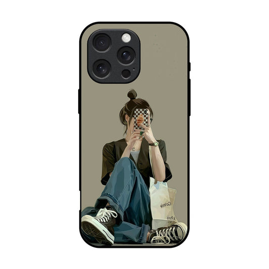 Cute Printed Glass Case for iPhone - CT13