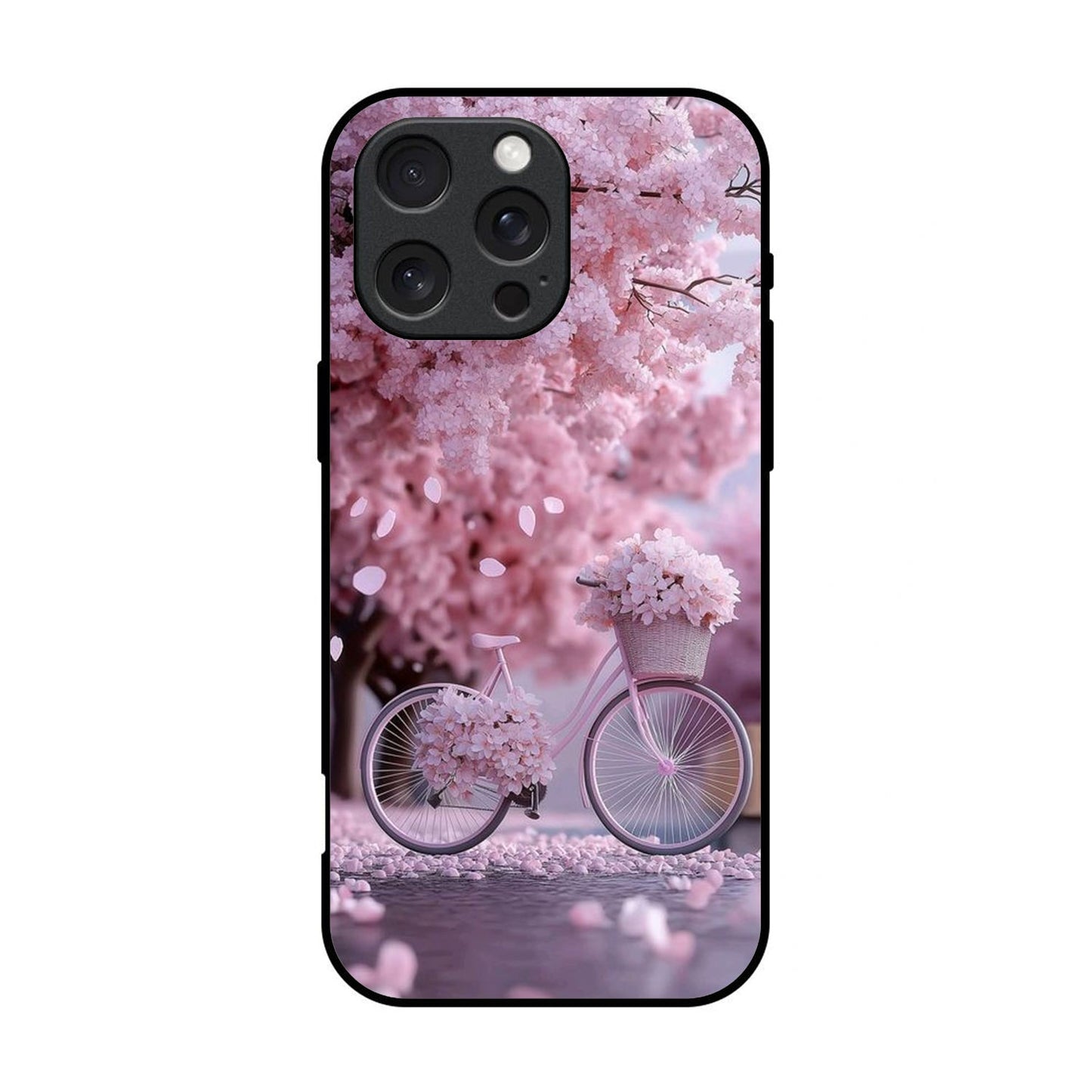 Floral Printed Glass Case for iPhone - FL10