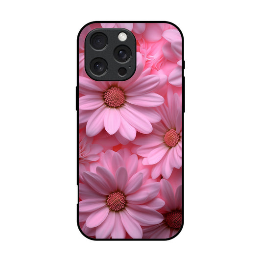 Floral Printed Glass Case for iPhone - FL17