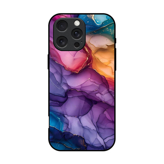 Marble Printed Glass Case for iPhone - MB01