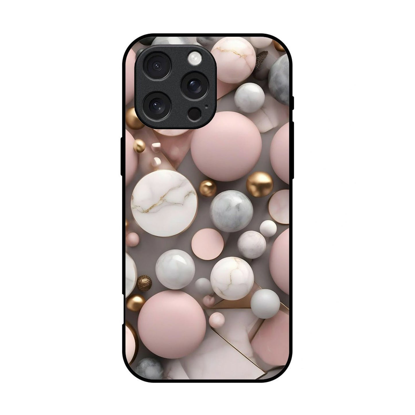 Marble Printed Glass Case for iPhone - MB13